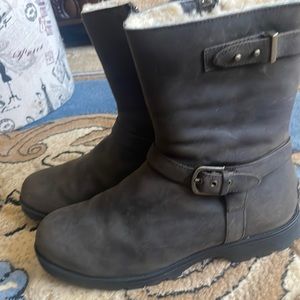 UGG leather booties